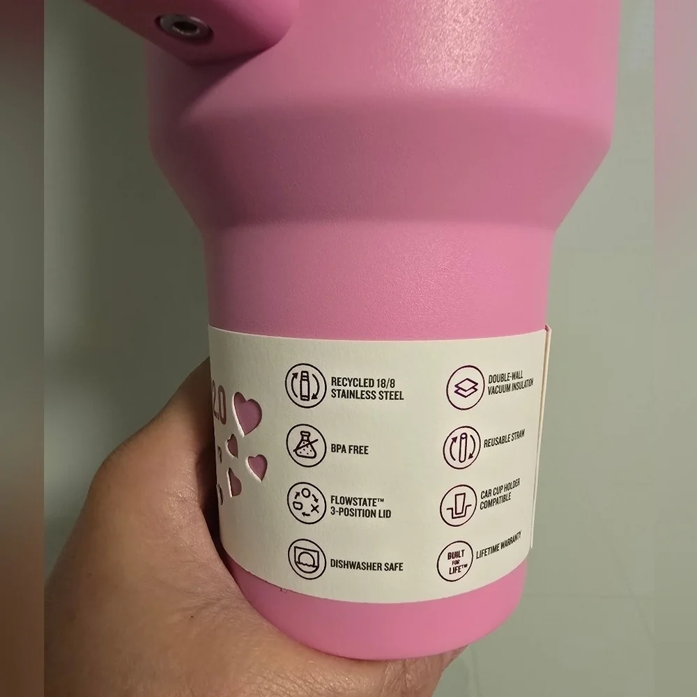 NWT Stanley 2025 Valentine's Day Limited Edition The Flowstate Quencher 40 oz - Picture 7 of 10